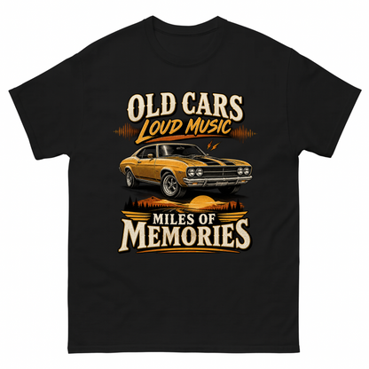 Black vintage t-shirt with Happy Weekend! printed front design