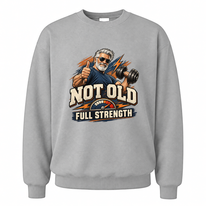 Sport Grey vintage sweatshirt with Arnold Full Strength printed front design
