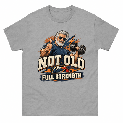 Sport Grey vintage t-shirt with Arnold Full Strength printed front design