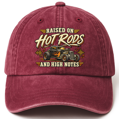 Wine Red vintage washed cap with Find Your Undertone Before You Pick A Palette printed front design
