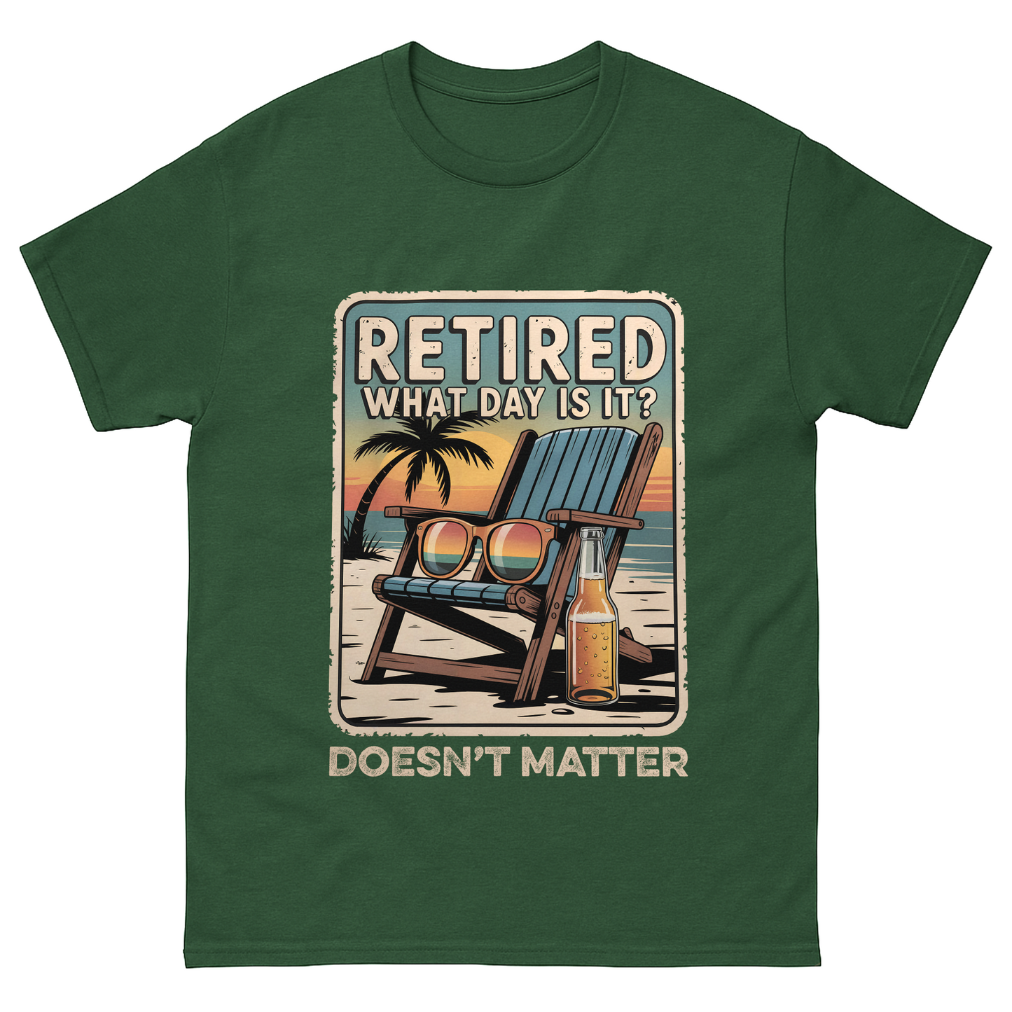"Retired. What Day Is It? Doesn’t Matter" Vintage T-Shirt