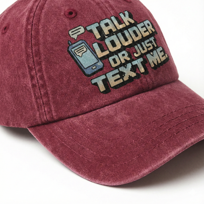 The "Analog Hearing Aid" Cap - Talk Louder Edition