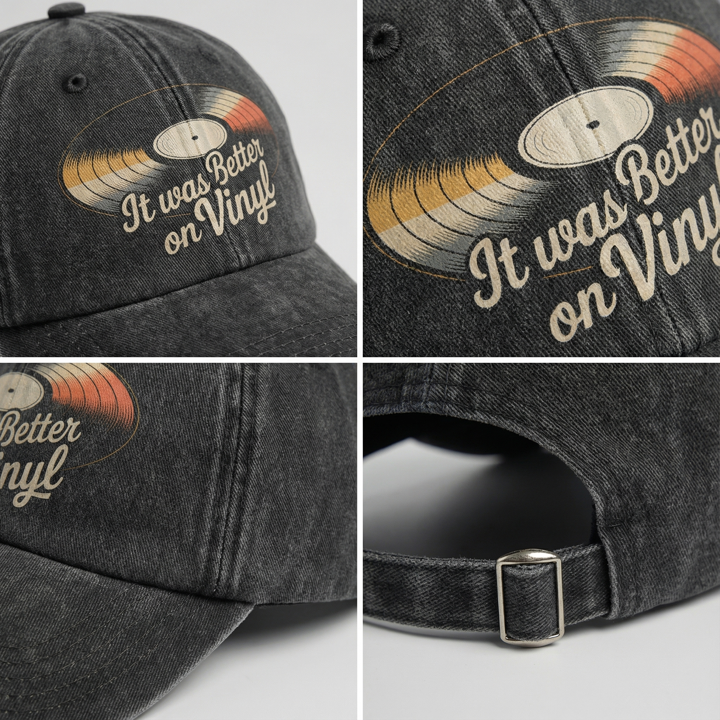 "It Was Better On Vinyl" Retro Music Lover Cap