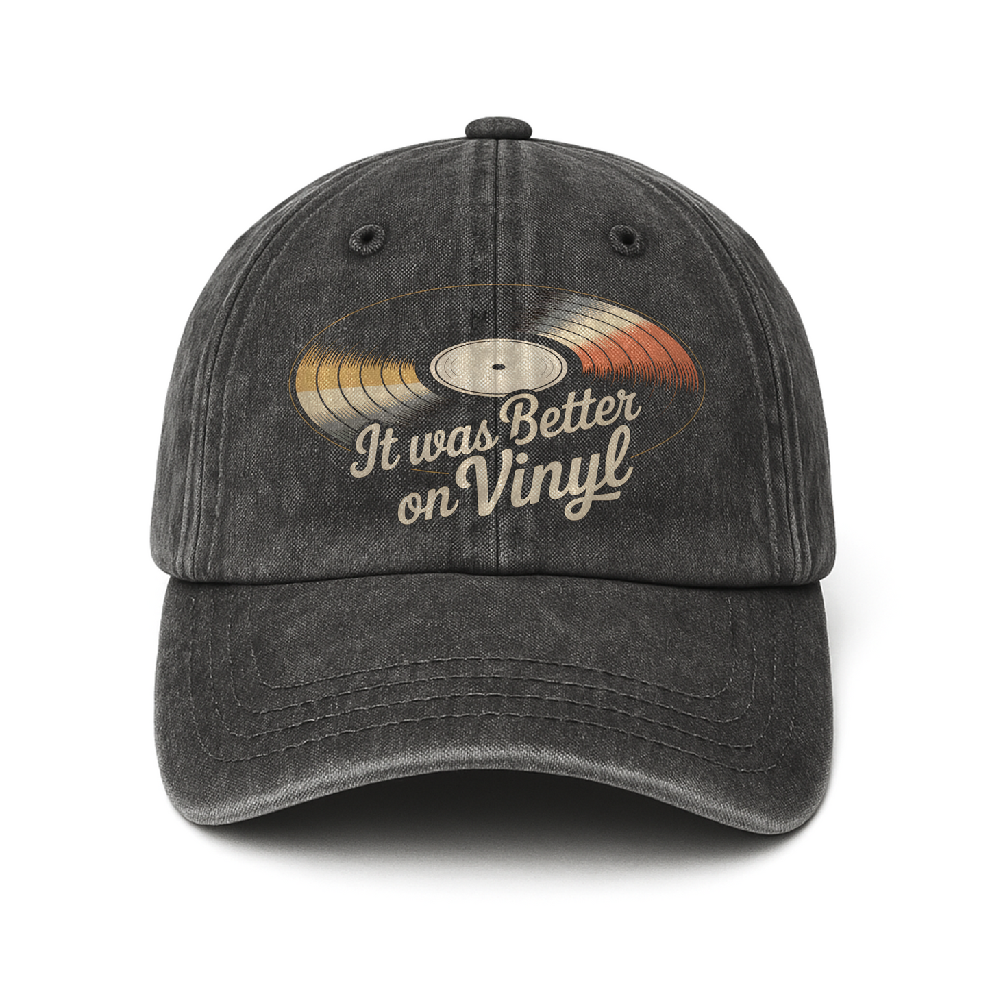 "It Was Better On Vinyl" Retro Music Lover Cap