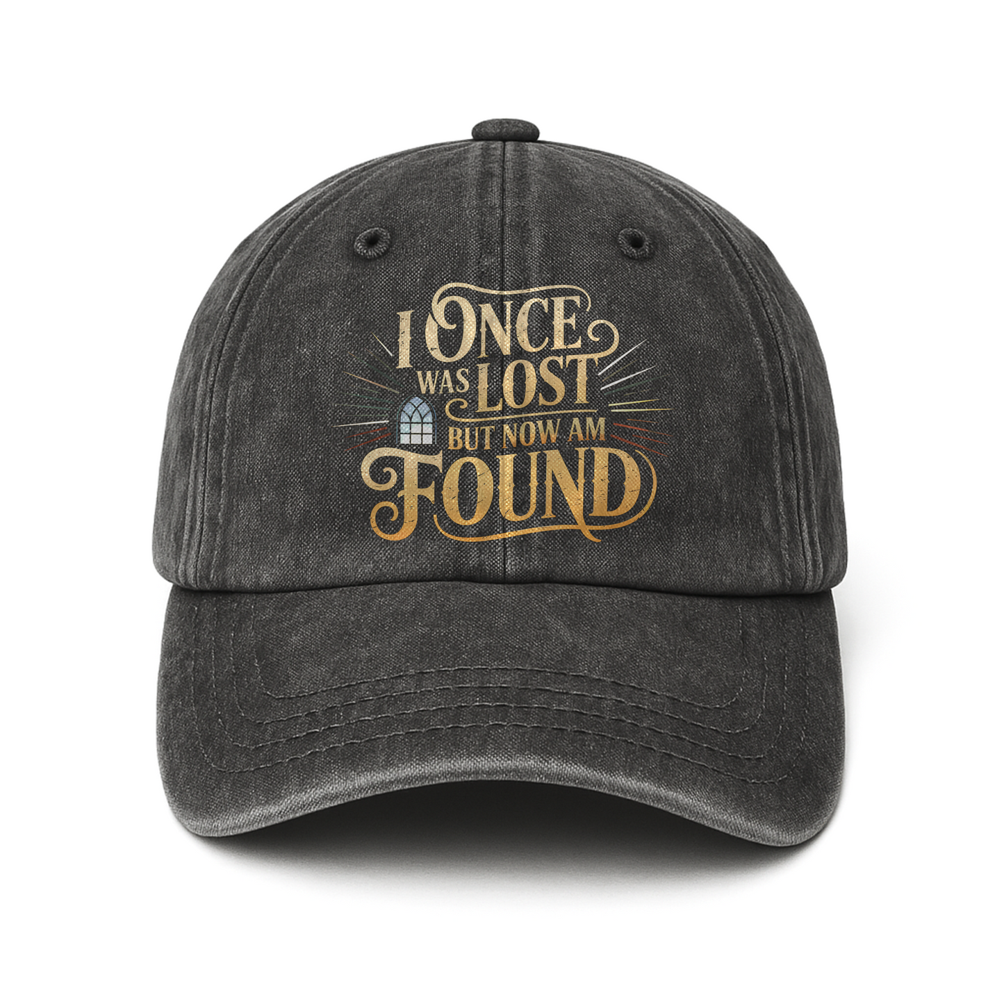 "I Once Was Lost But Now Am Found" Vintage Gospel Faith Cap