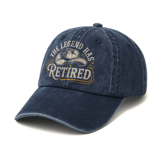 “The Legend Has Retired” Western Signage Legacy Cap