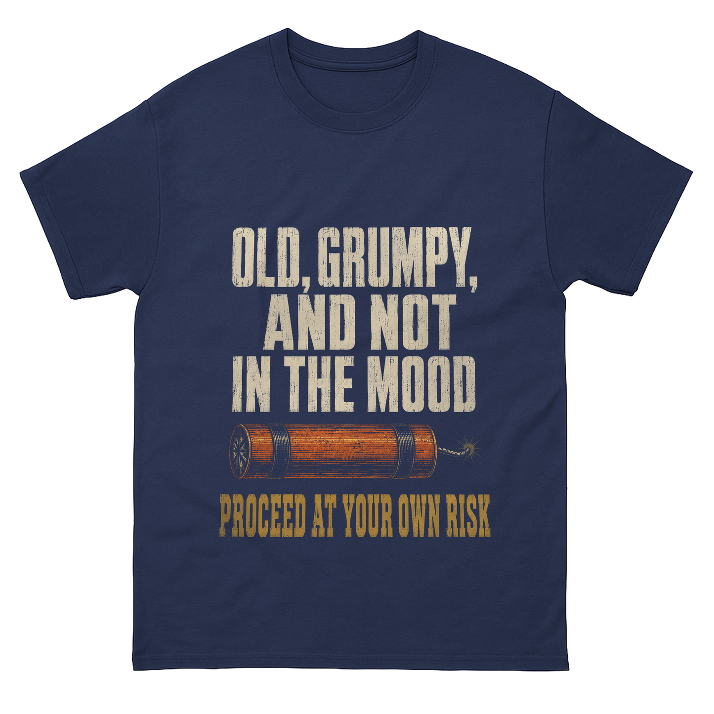 "Old, Grumpy and Not in the Mood" Vintage T-Shirt