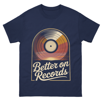 "Better On Records" Vinyl Music Vintage T-Shirt