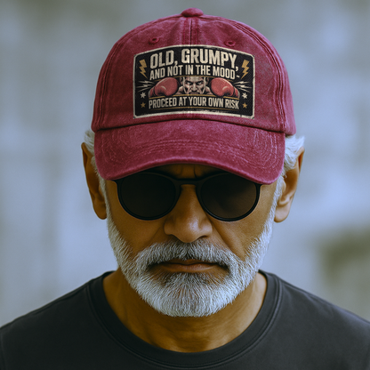 The "Proceed At Your Own Risk" Cap - Old & Grumpy Edition