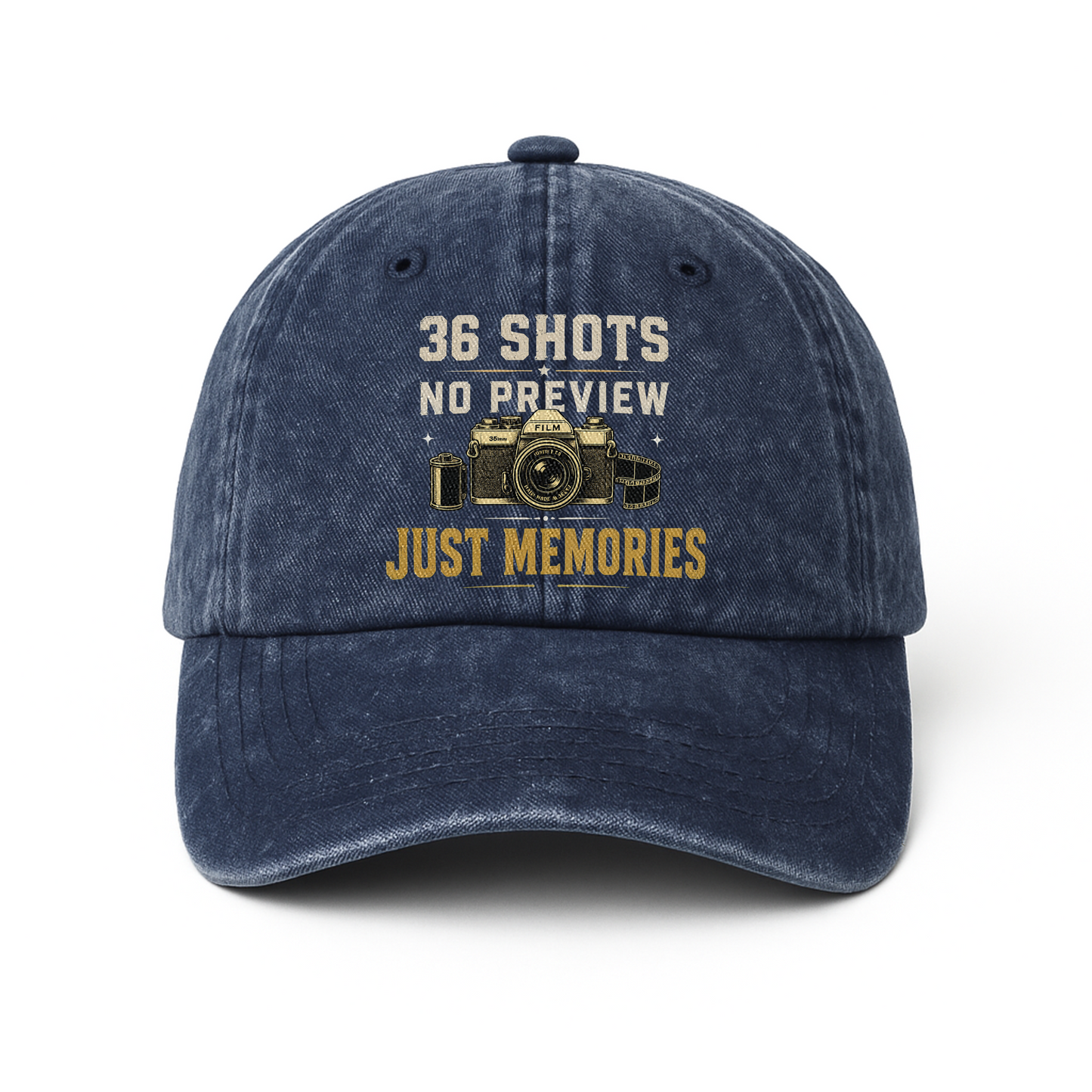 "36 Shots. No Preview. Just Memories" Vintage Washed Cap