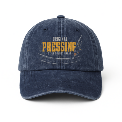 "Original Pressing Still Sounds Great" Vintage Washed Cap