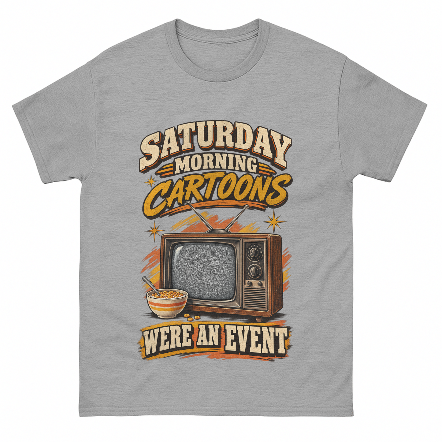 "Saturday Morning Cartoons Were an Event" Vintage T-Shirt