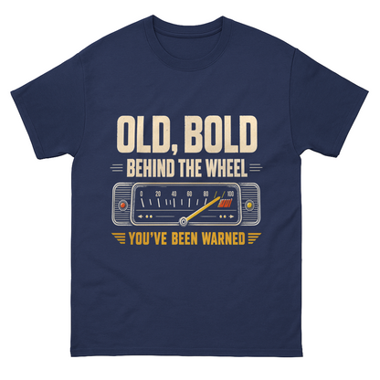"Old, Bold, Behind The Wheel. You’ve Been Warned" Vintage T-Shirt