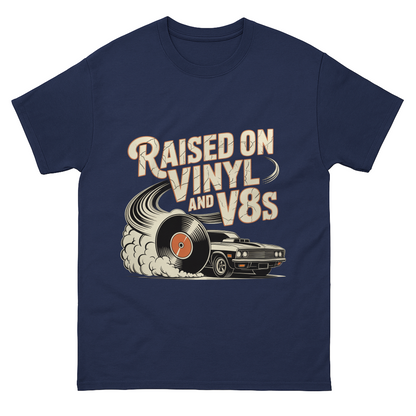 "Raised on Vinyl and V8s" Vintage T-Shirt
