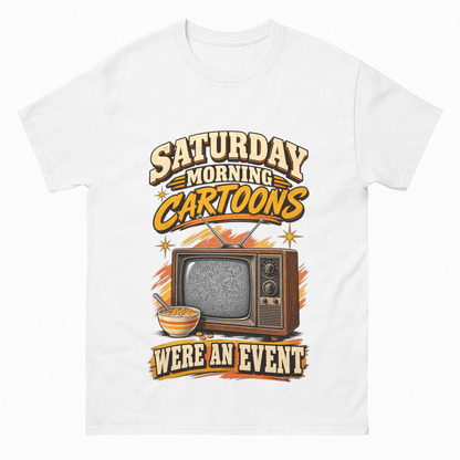 "Saturday Morning Cartoons Were an Event" Vintage T-Shirt