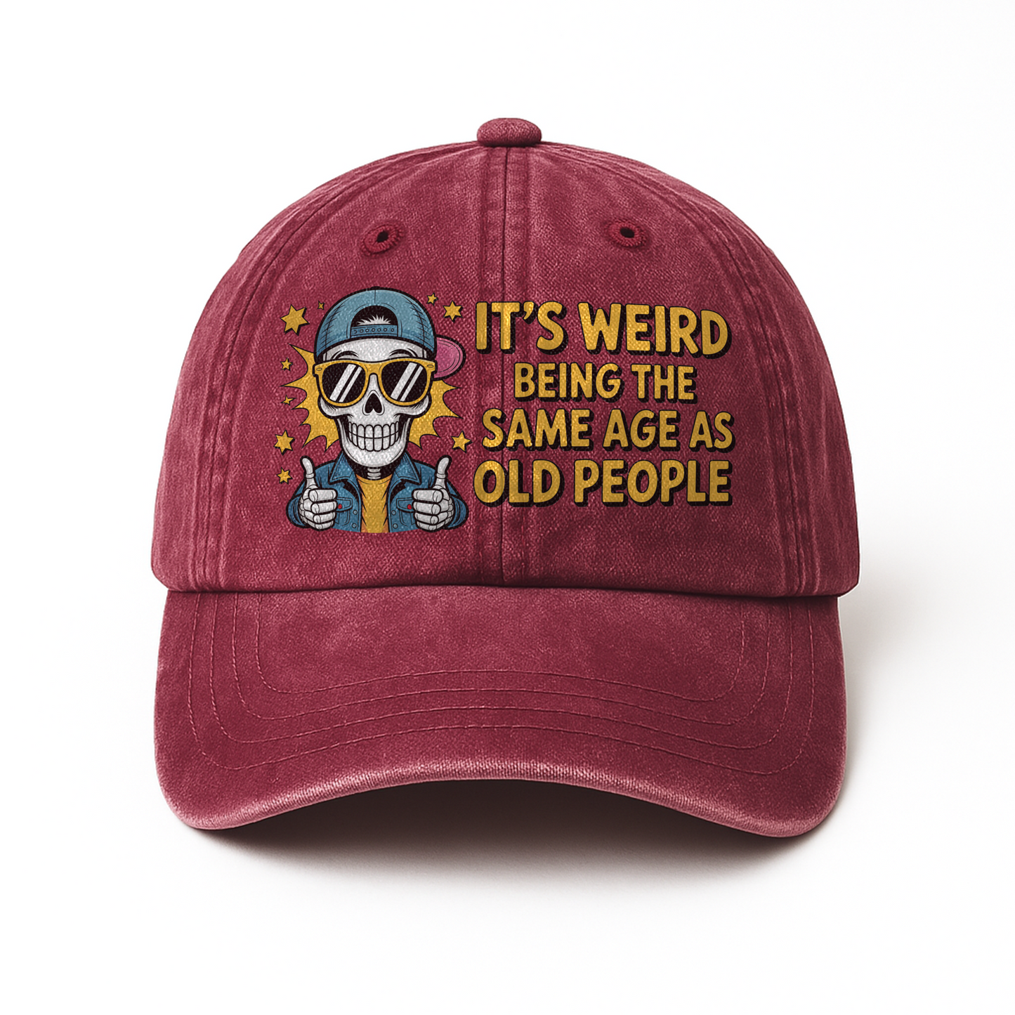 “It’s Weird Being the Same Age As Old People” Boomer Pop Comic Chill Cap