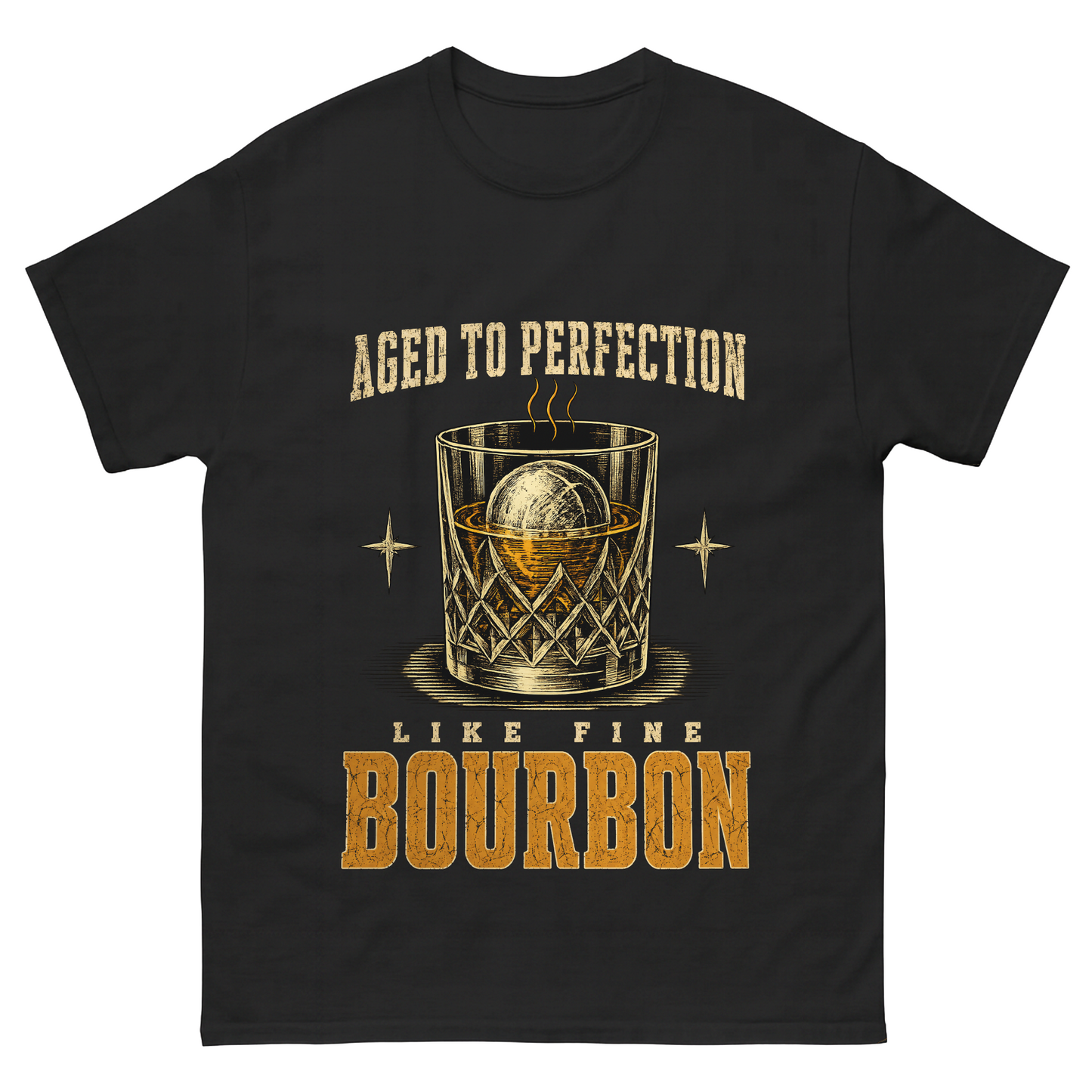 "Aged To Perfection Like Fine Bourbon" Whiskey Lover T-Shirt