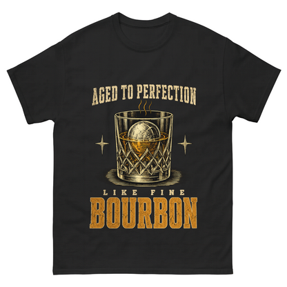 "Aged To Perfection Like Fine Bourbon" Whiskey Lover T-Shirt
