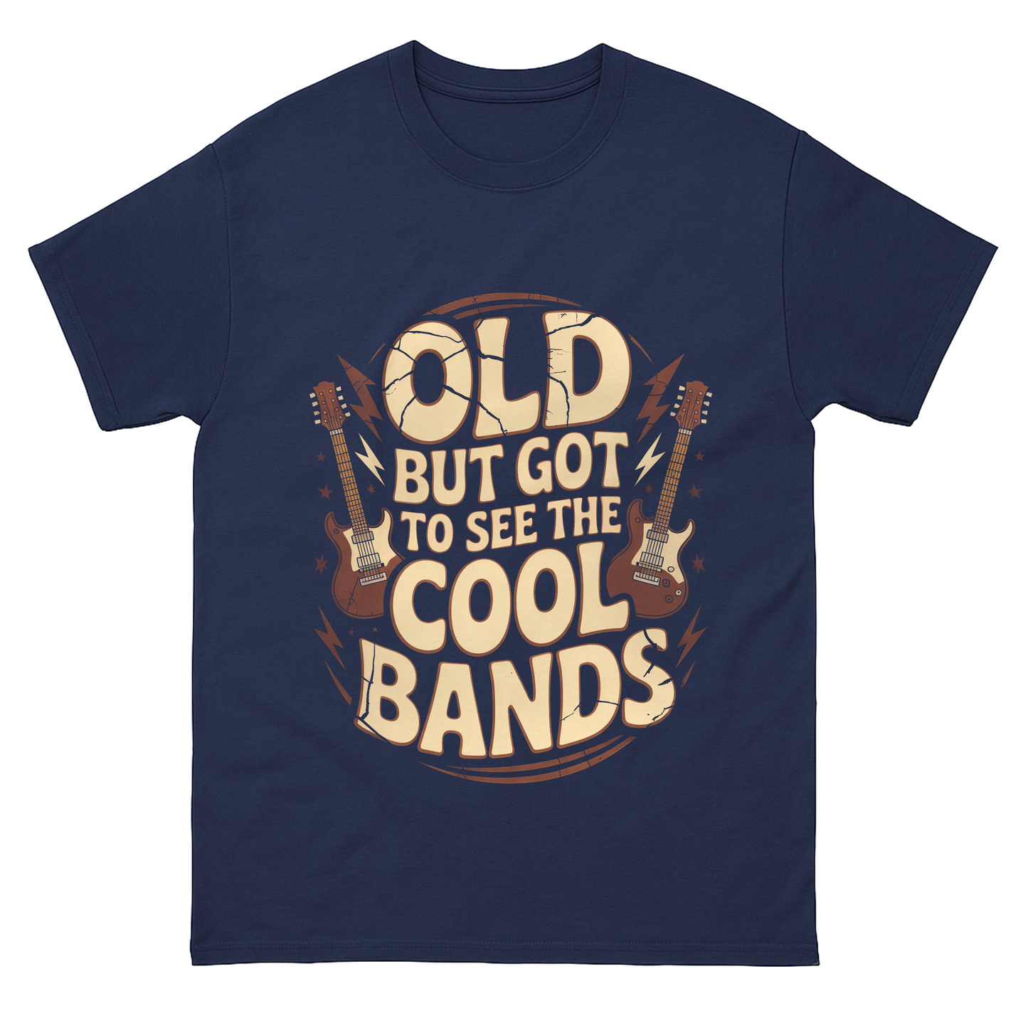 "Old But Got to See the Cool Bands" Vintage T-Shirt