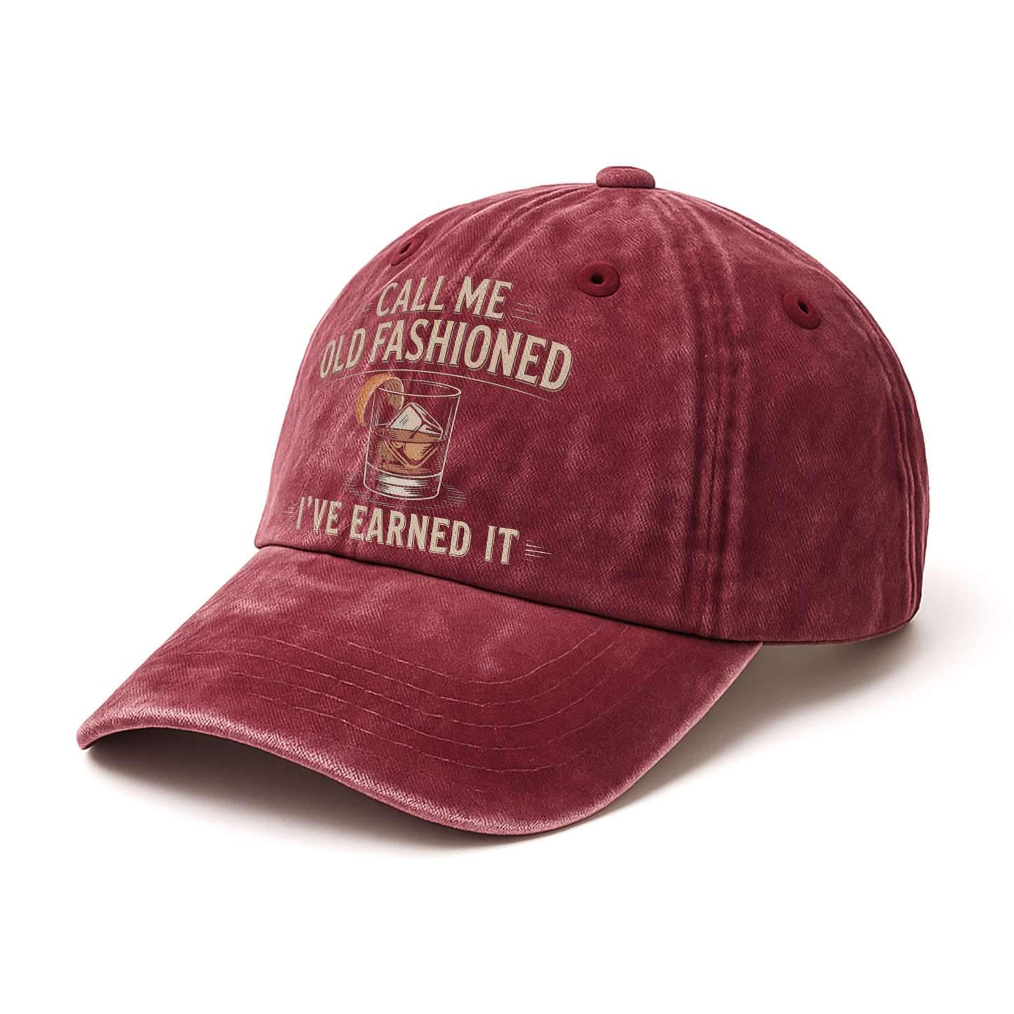 "Call Me Old Fashioned, I’ve Earned It" Whiskey Lounge Vintage Chill Cap