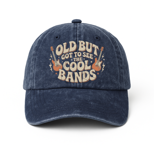 "Old But Got to See the Cool Bands" Vintage Guitar Cap