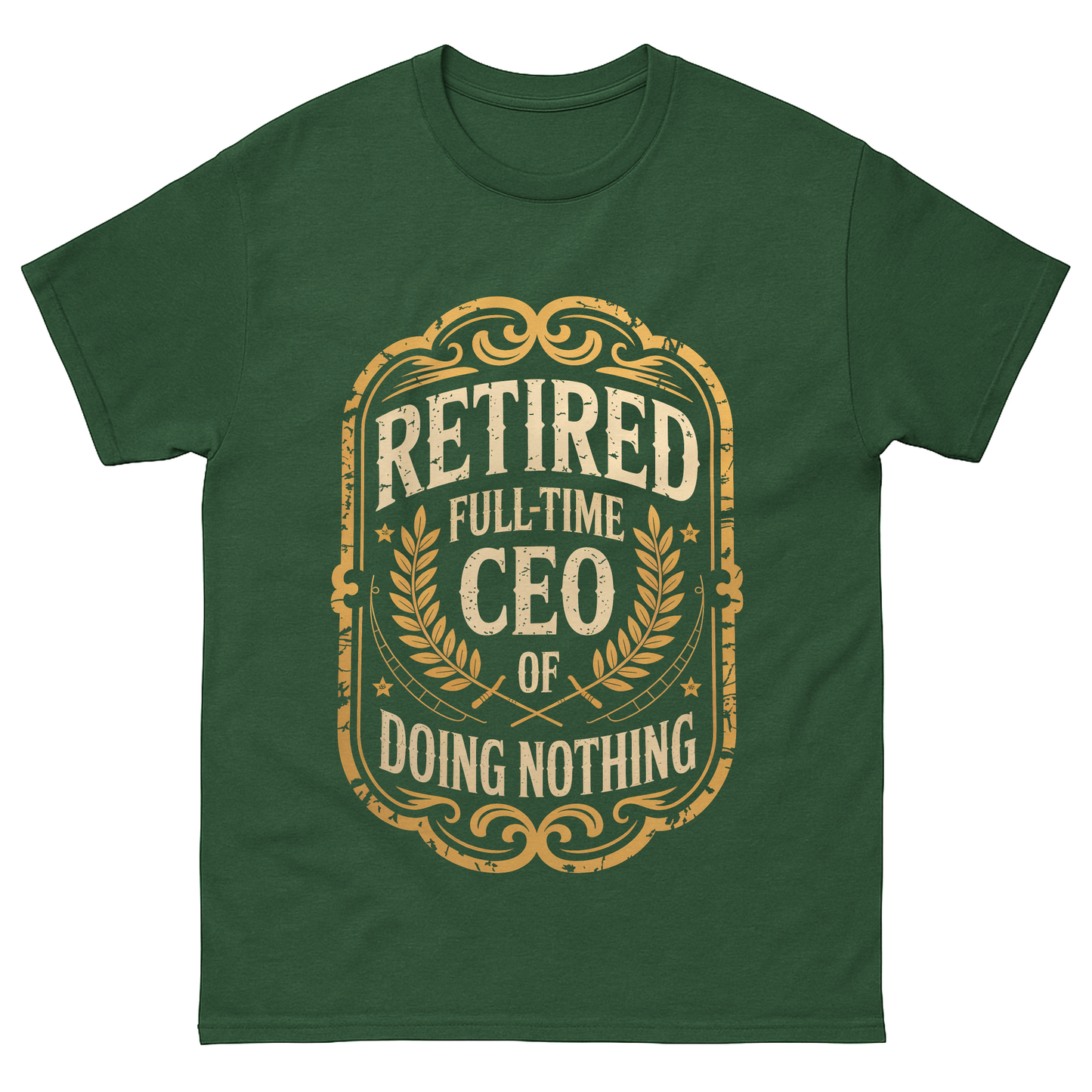 "Retired. Full-time CEO of Doing Nothing" Vintage T-Shirt