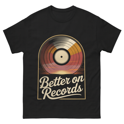 "Better On Records" Vinyl Music Vintage T-Shirt