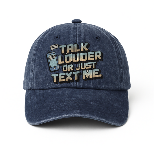 The "Analog Hearing Aid" Cap - Talk Louder Edition