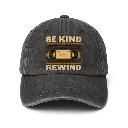 "Be Kind Rewind" Vintage Washed Cap