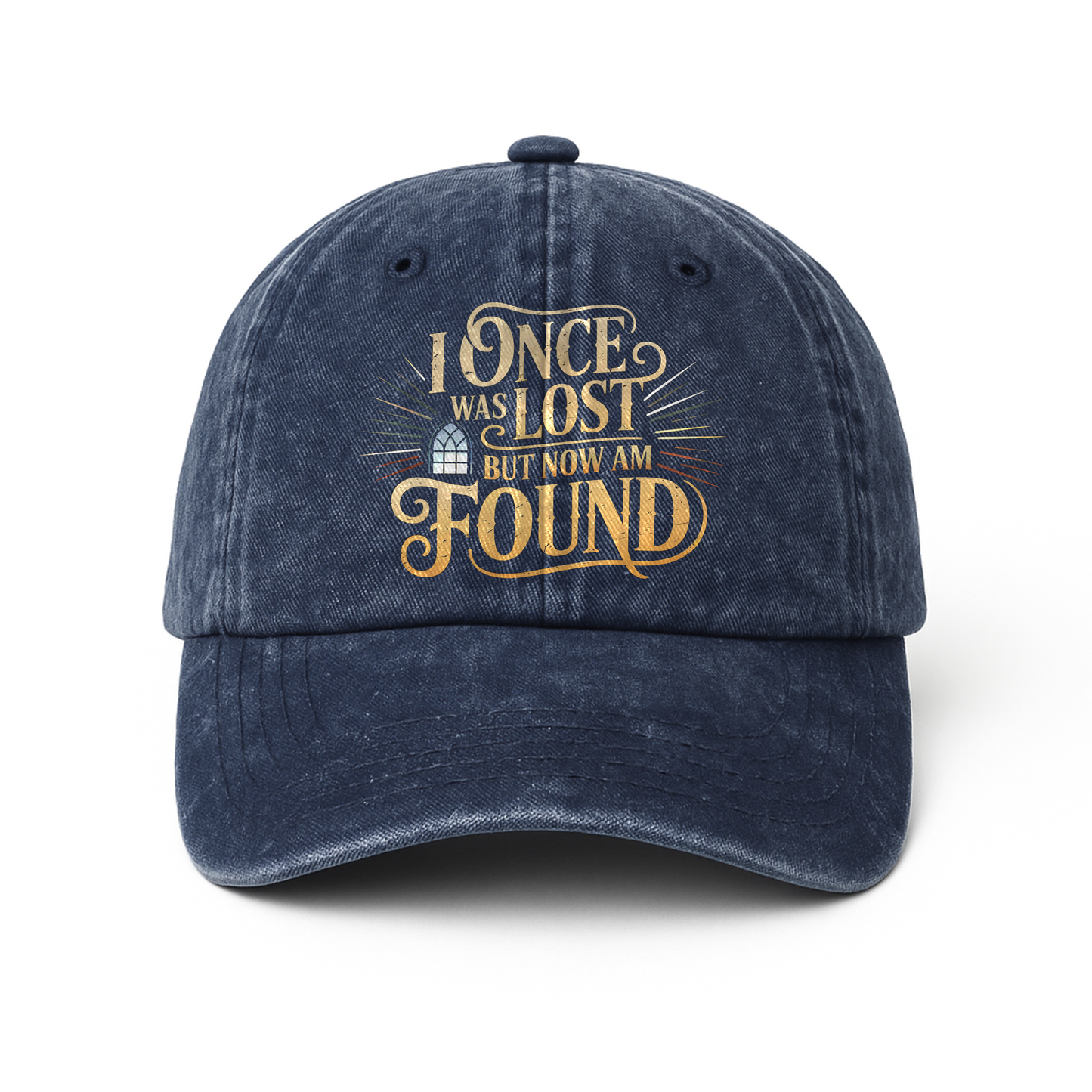 "I Once Was Lost But Now Am Found" Vintage Gospel Faith Cap