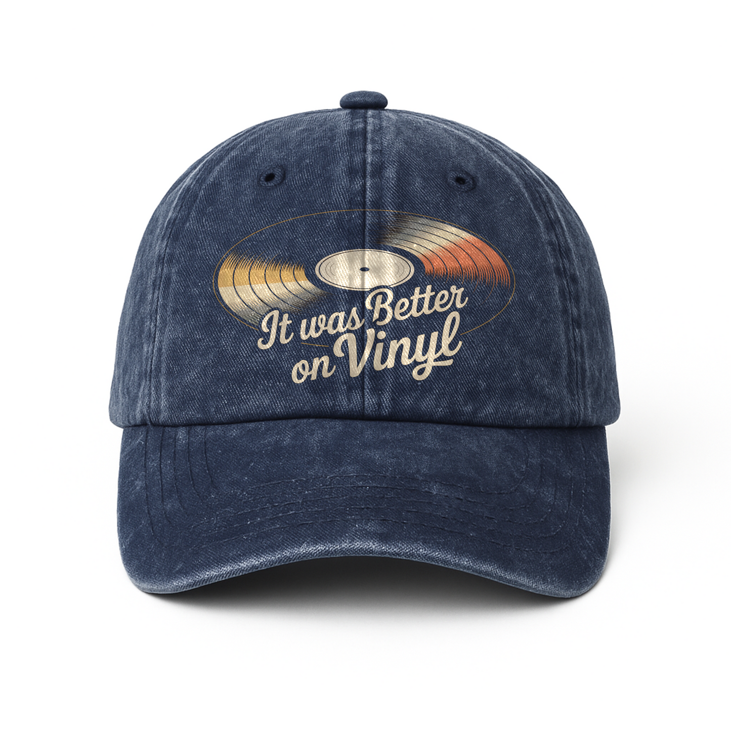 "It Was Better On Vinyl" Retro Music Lover Cap