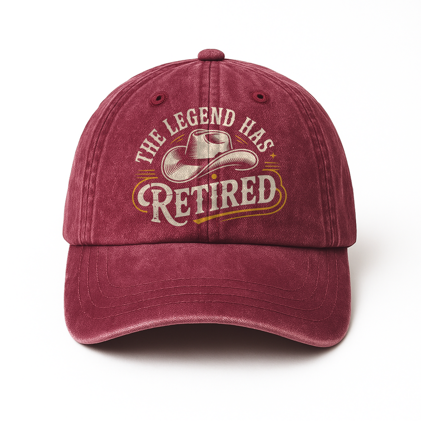 “The Legend Has Retired” Western Signage Legacy Cap