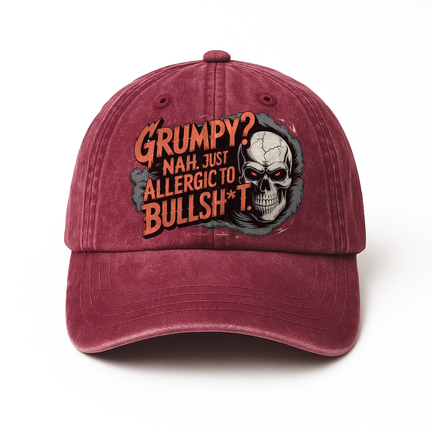 “Grumpy? Nah. Just Allergic to Bullsh*t.” Midnight Reaper Outlaw Cap