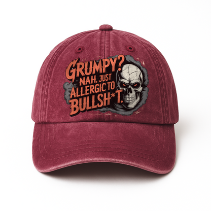 “Grumpy? Nah. Just Allergic to Bullsh*t.” Midnight Reaper Outlaw Cap