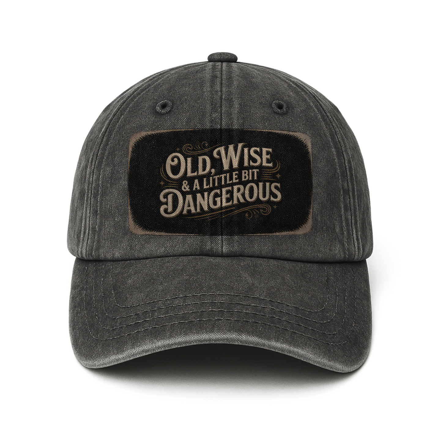 “Old, Wise & A Little Bit Dangerous” Rusted Label Grit Cap