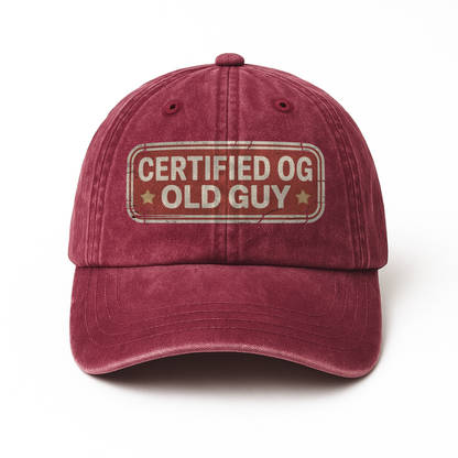 “Certified OG Old Guy” All-American Badge Legacy Cap