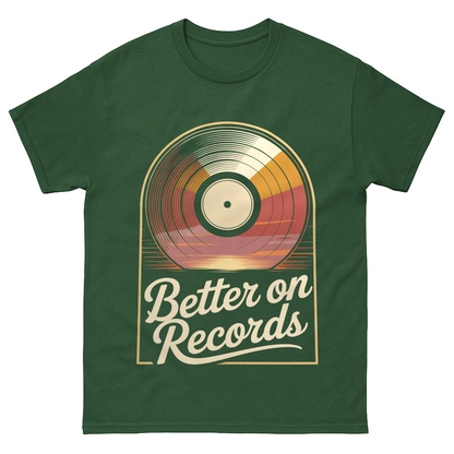 "Better On Records" Vinyl Music Vintage T-Shirt