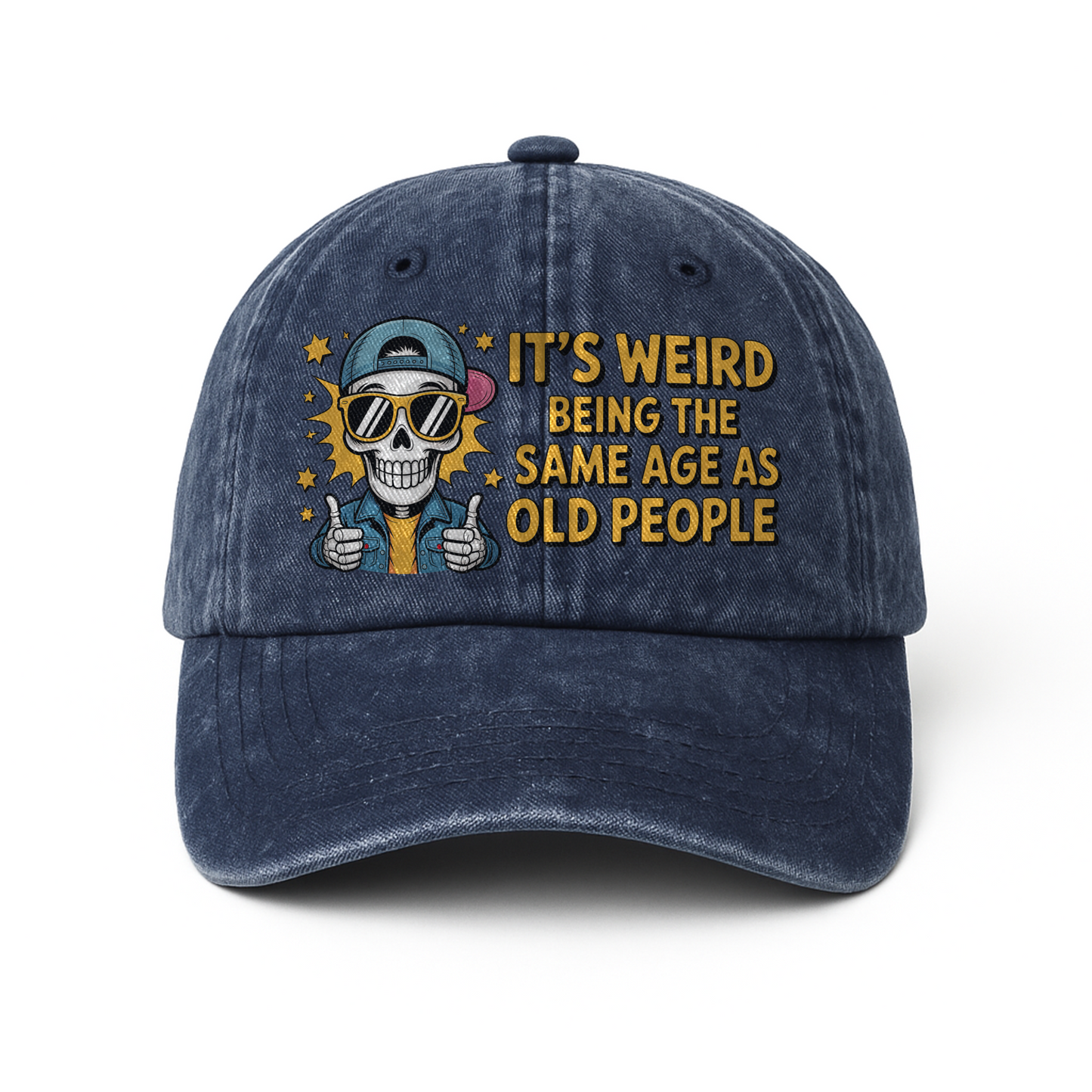 “It’s Weird Being the Same Age As Old People” Boomer Pop Comic Chill Cap