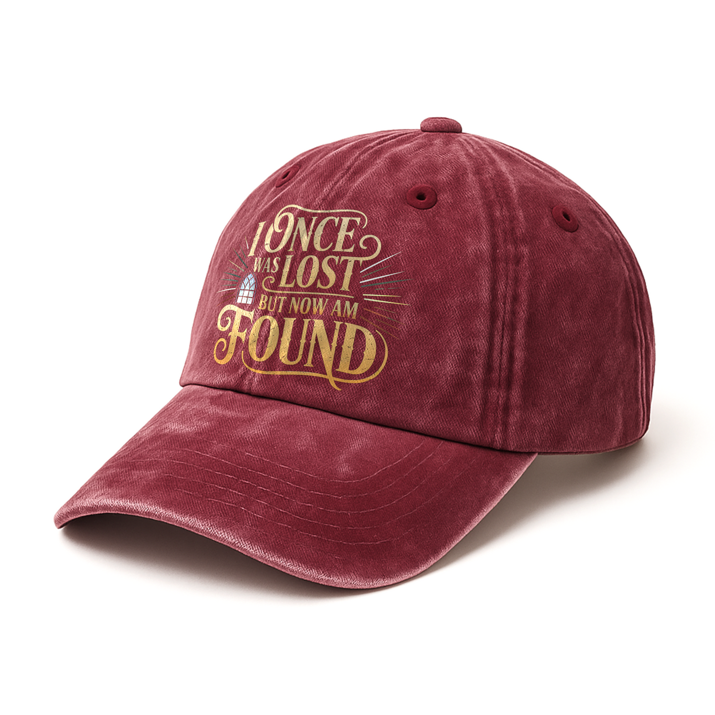 "I Once Was Lost But Now Am Found" Vintage Gospel Faith Cap