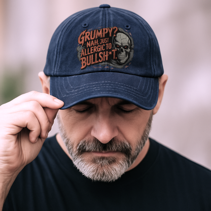 “Grumpy? Nah. Just Allergic to Bullsh*t.” Midnight Reaper Outlaw Cap