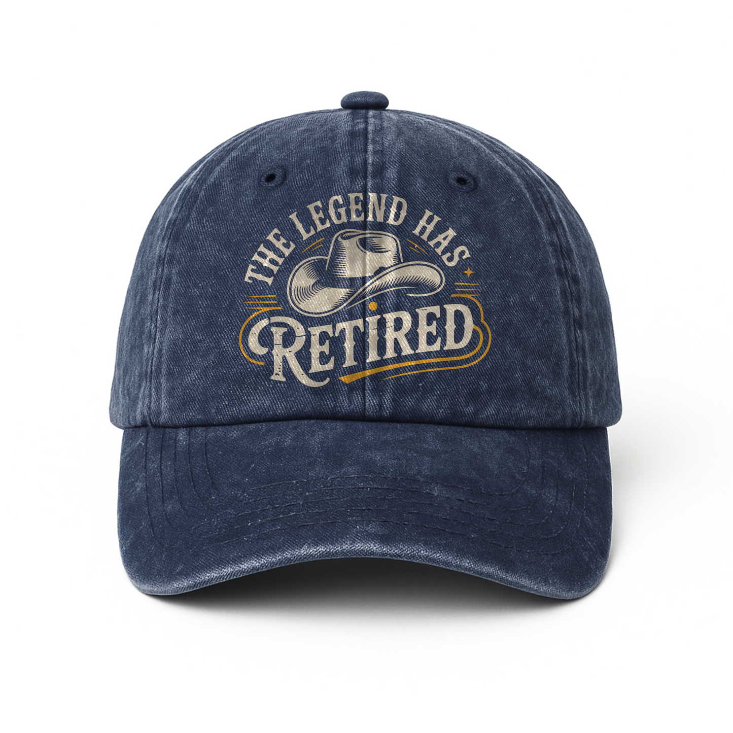 “The Legend Has Retired” Western Signage Legacy Cap