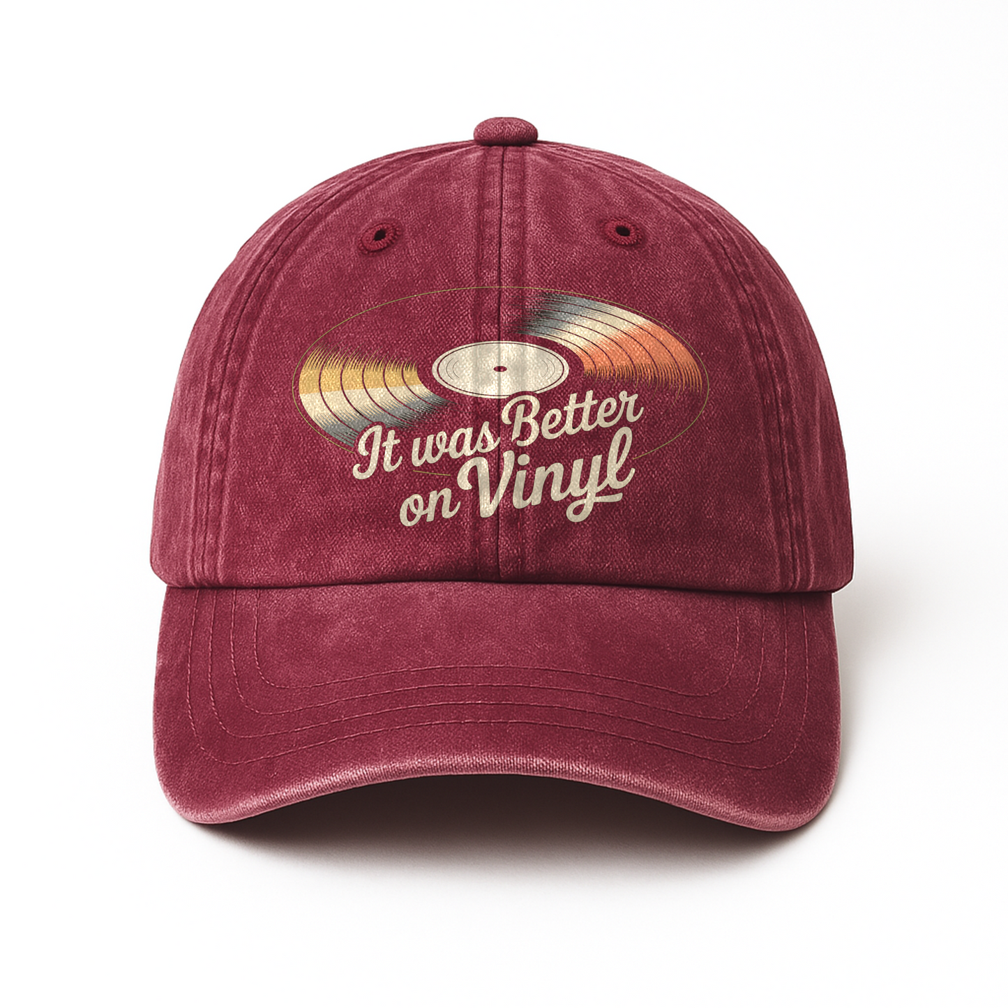 "It Was Better On Vinyl" Retro Music Lover Cap