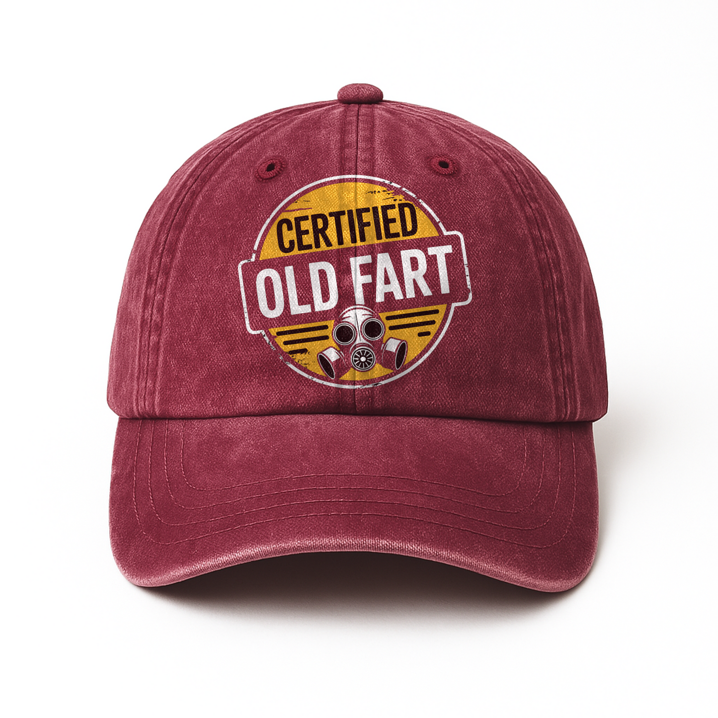 “Certified Old Fart” Hazard Humor Badge Cap