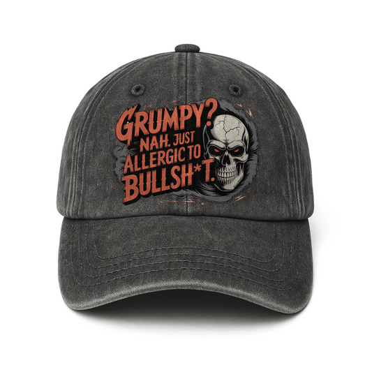 “Grumpy? Nah. Just Allergic to Bullsh*t.” Midnight Reaper Outlaw Cap