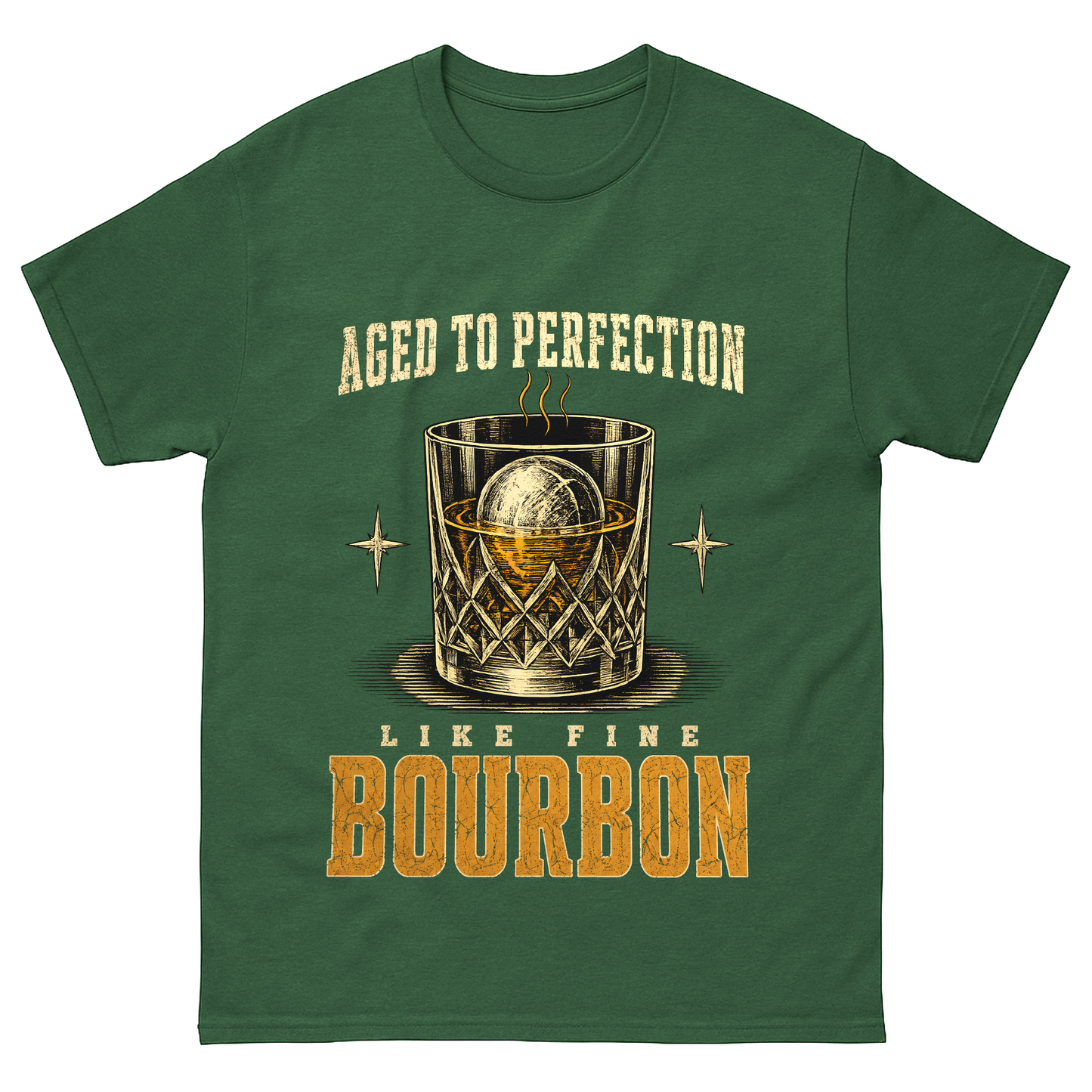 "Aged To Perfection Like Fine Bourbon" Whiskey Lover T-Shirt