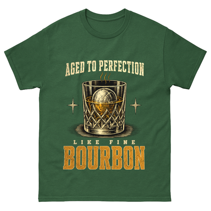 "Aged To Perfection Like Fine Bourbon" Whiskey Lover T-Shirt
