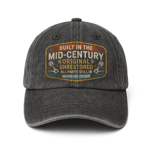“Built in the Mid-Century – Original Unrestored, All Parts Still in Working Order” Vintage Garage Sign Cap