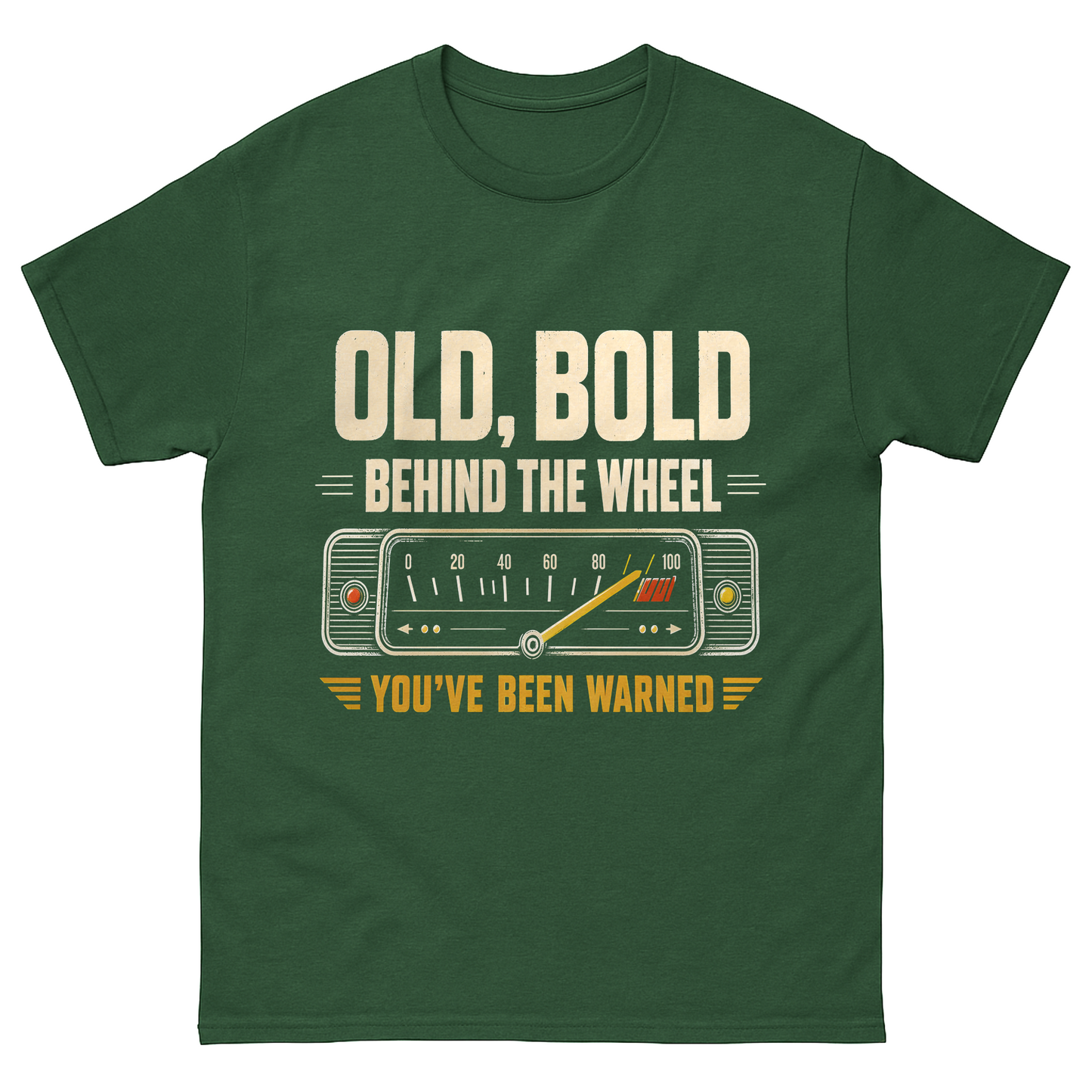 "Old, Bold, Behind The Wheel. You’ve Been Warned" Vintage T-Shirt