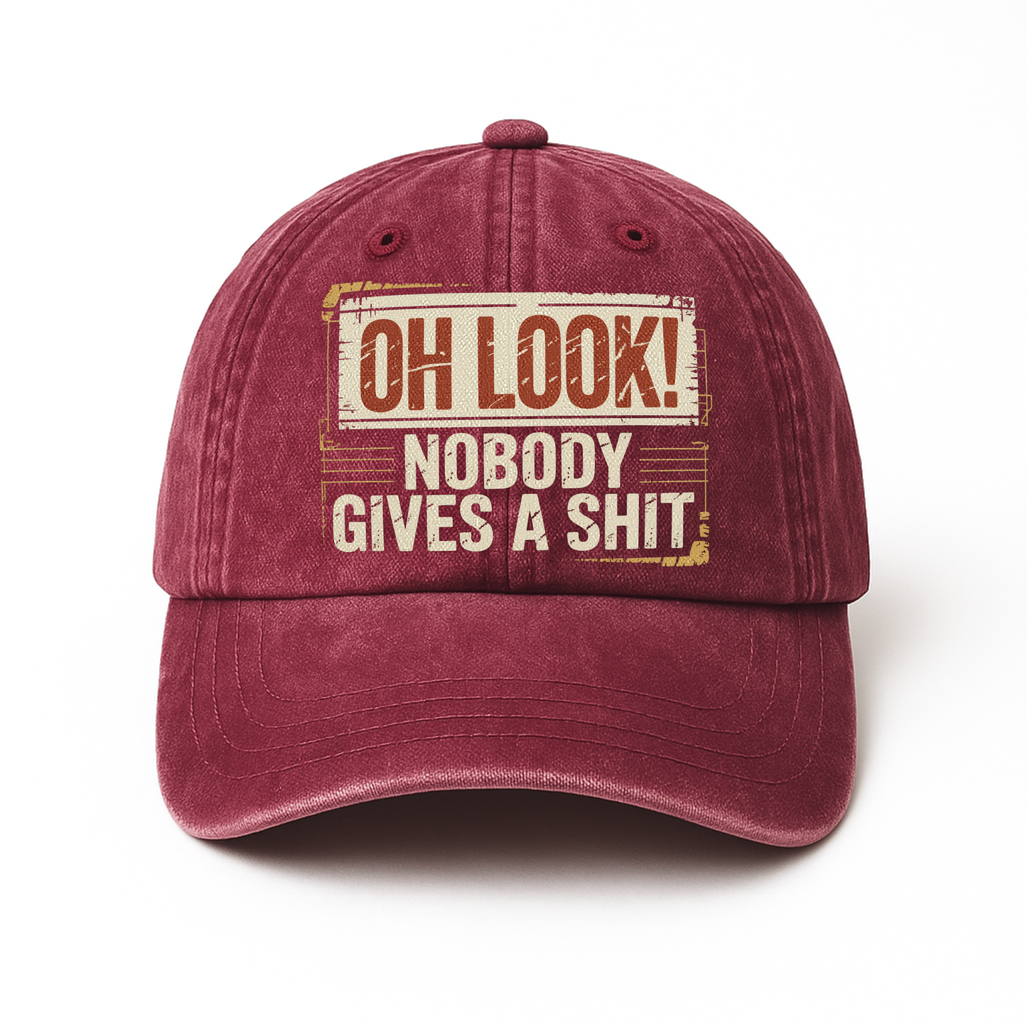 "Oh Look! Nobody Gives a Sh*t" Vintage Washed Cap