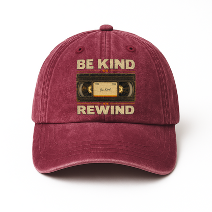 "Be Kind Rewind" Vintage Washed Cap